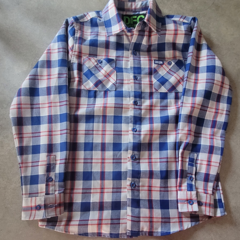 Men's Blue Plaid Shirt